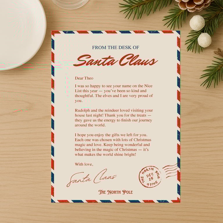 Personalised Letter from Santa Claus for Kids – Santa Letter 2