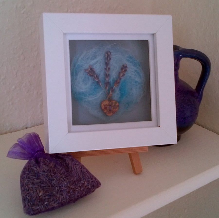 Felt & Lavender Framed Picture 