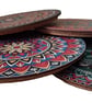 Handmade Mandala Wooden Coasters – Set of 4 - Image 2