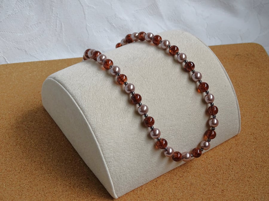 Brown & Beige Necklace