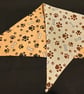 Bones and Paw prints dog bandana, reversible, neckerchief style from  - Image 3