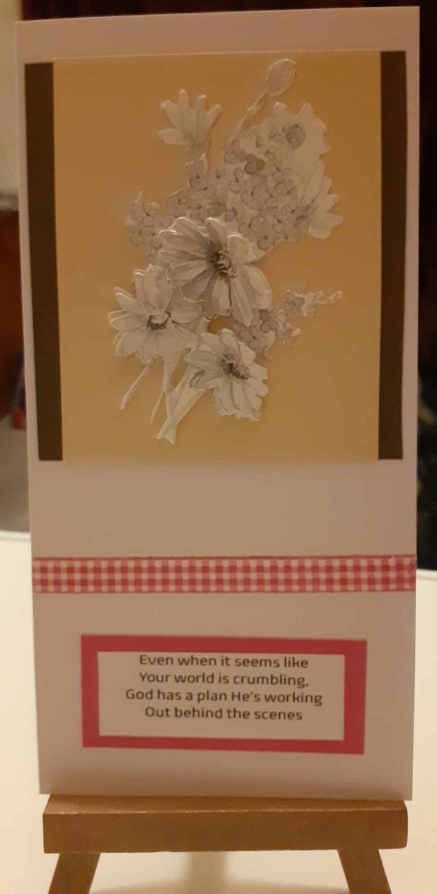 Yellow flower card