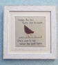 Happy Little Hen framed hand-stitched original work, a gift to last a lifetime! - Image 2