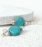 Turquoise coin earrings - Image 4