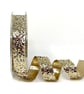 Gold Crystal glitter ribbon x 2 metres  - Image 1