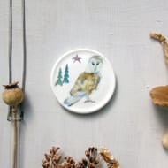 Barn Owl mini wall plate 