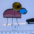 Infestive painted stained glass dome shaped Bugs