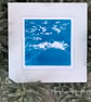 Mt Fuji I with Clouds - Lino Limited Edition Print - Image 4