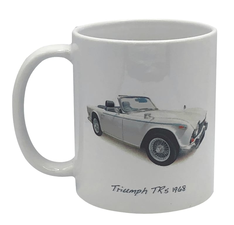 Triumph TR5 1968 - 11oz Ceramic Mug - Single, Pair or Set of Four