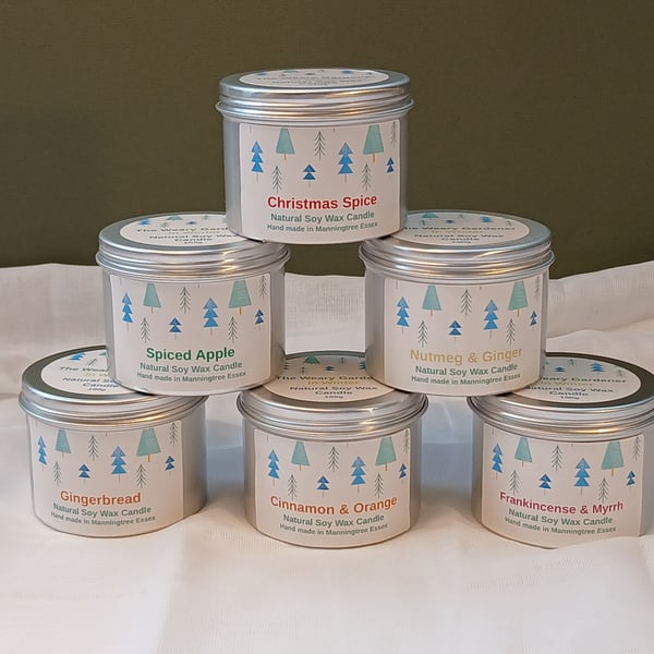 Natural Soy Wax Candles - Set of Four