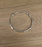 "Seasons" - Sterling Silver Bangle 4 Twists - Made to any size - 4mm x 3mm