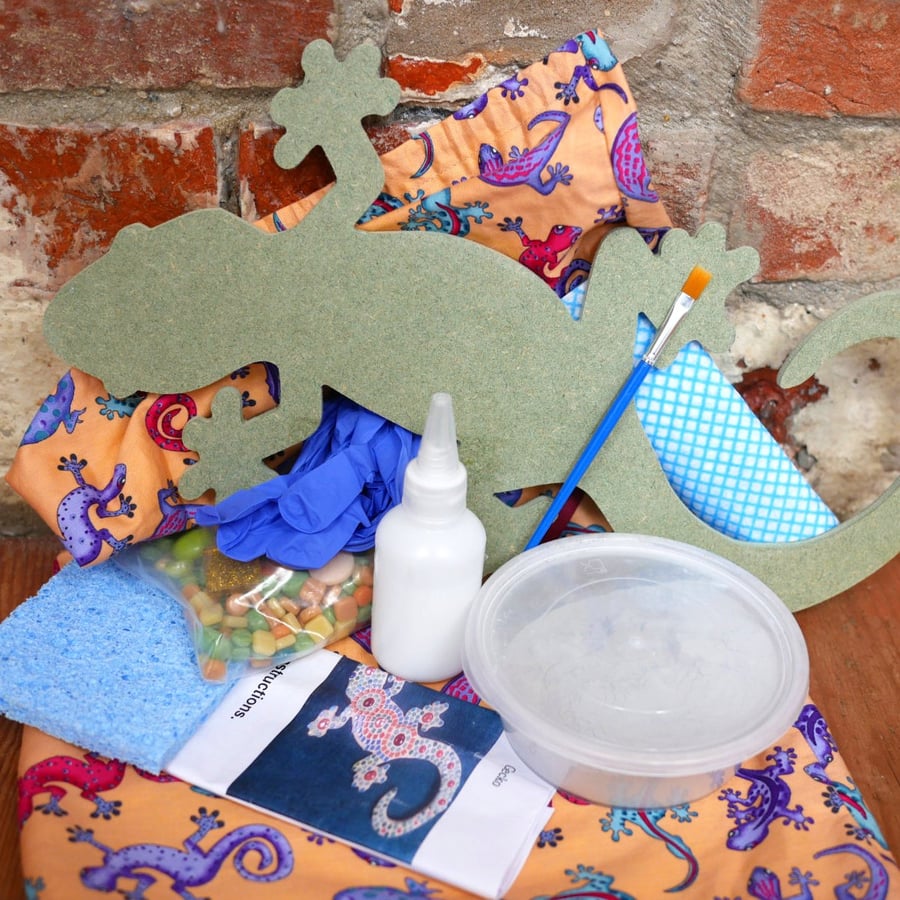 Gecko Mosaic Kit - no cutting required