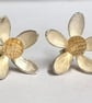 Flower studs made from Silver and set with a 6 mm Citrine bead - Image 7