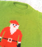 Santa with Dangly Legs Knitted  Design Jumper for Children up to 7, Custom Make - Image 4