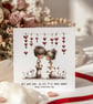 Valentines Card - Cute girl & boy "“All you are is all I'll ever need!"