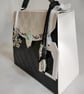 Classic Black and White Handbag Style Gift Box Bag with Snowflakes  - Image 4