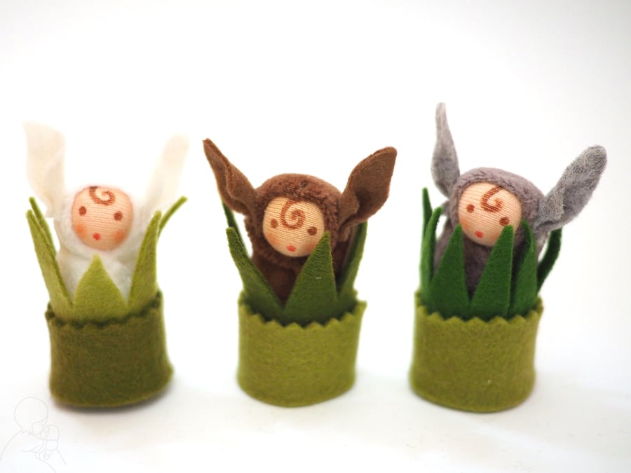 Baby hare dolls, easter bunny dolls