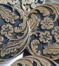 7 8" 22.4mm 36L Antique Silver FLORAL Buttons x 7 (LAST  7 EVER) - Image 2
