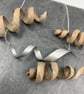 Spiral aluminium pendant in silver - Image 1