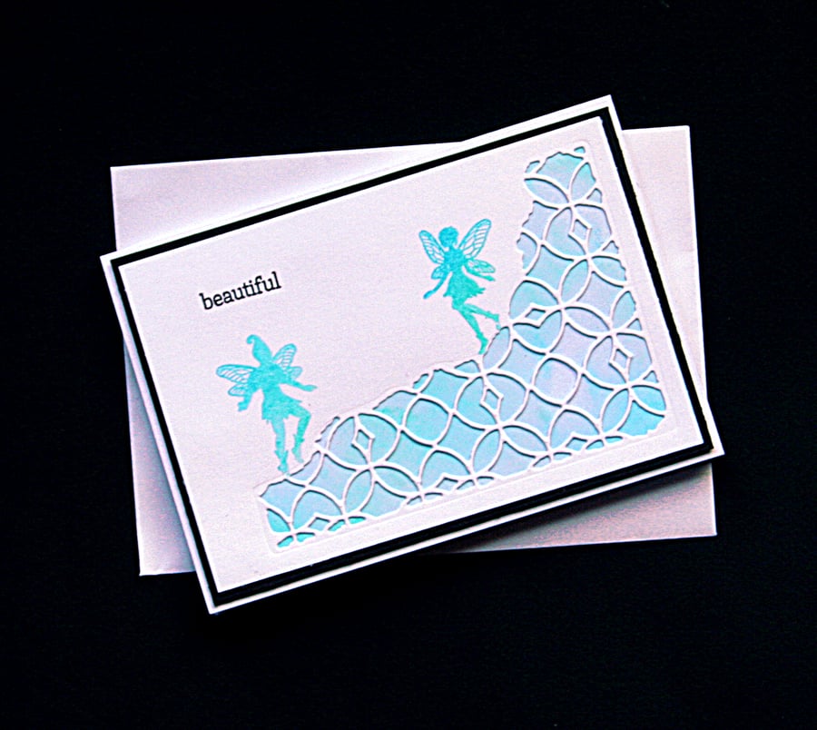 Beautiful - Handcrafted (blank) Card - dr16-0072