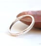Circles stamped silver stacking ring - Image 1