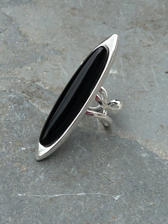 Black Onyx Ring as seen in Netflix show Wednesday