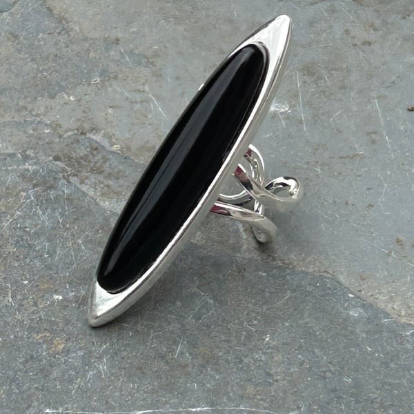 Black Onyx Ring as seen in Netflix show Wednesday