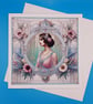 Art Deco Card, Birthday, Anniversary 