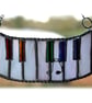 SOLD Piano Suncatcher Stained Glass  Keyboard Keys Music Handmade - Image 4