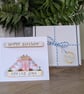 Birthday Card With Removable Wooden Cottage Gift