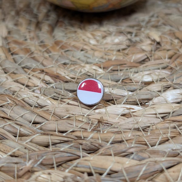 Monaco Flag Map Pin – European Travel Map Push Pin for Wooden Maps, Monaco Map