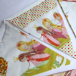 Reversible Bunting -  Christmas Fairies and Fairytale Princesses