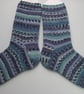 hand knit mens wool socks UK 9-11 - Image 3