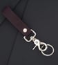 Leather EDC Keychain with Trigger Clip Handmade Italian Full Grain Leather - Image 8