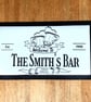 Personalised Bar Runner Home Bar Mat -Welcome To The (name) Bar - Image 1