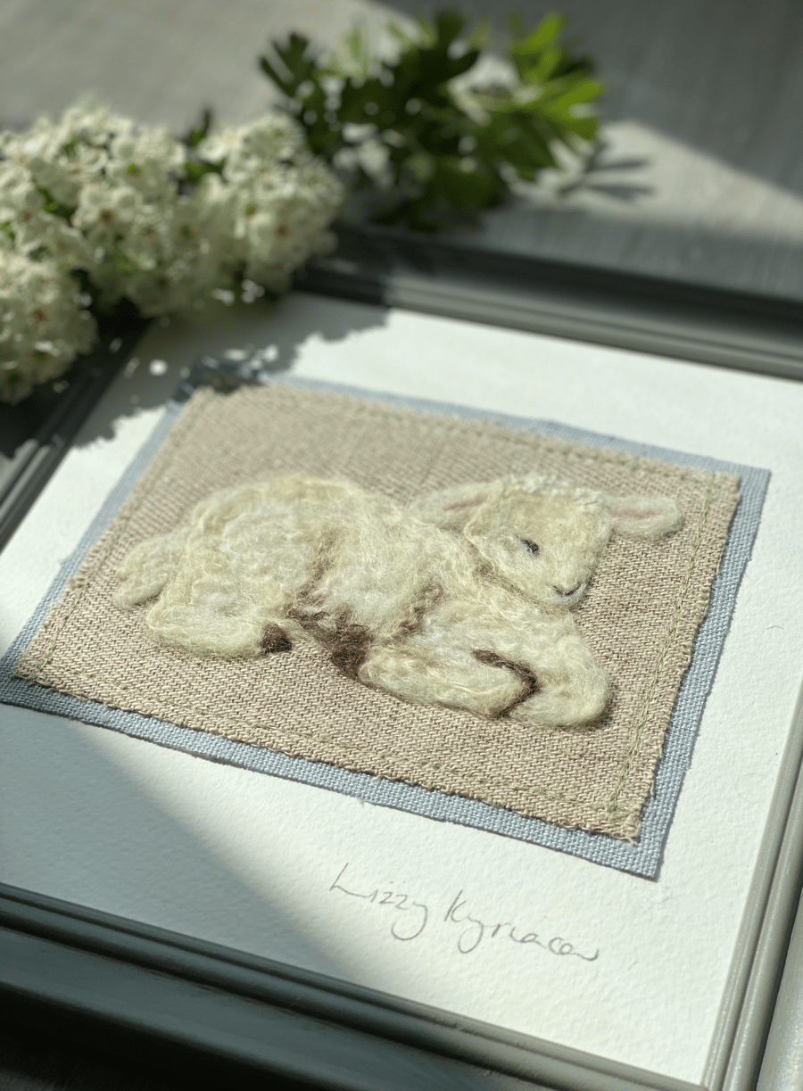 Needle Felted Lamb