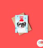 Shih Tzu Christmas Card, A6 Christmas Card, Cute Animal Christmas Card