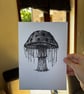 Spooky Mushroom A5 Art Print - No. 1