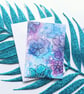FLORAL MINI CARD pack, Thank you cards, 10 Pack. Watercolour flower note cards - Image 1