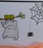 Halloween Card - Bat With Pumpkin Charm - Image 5