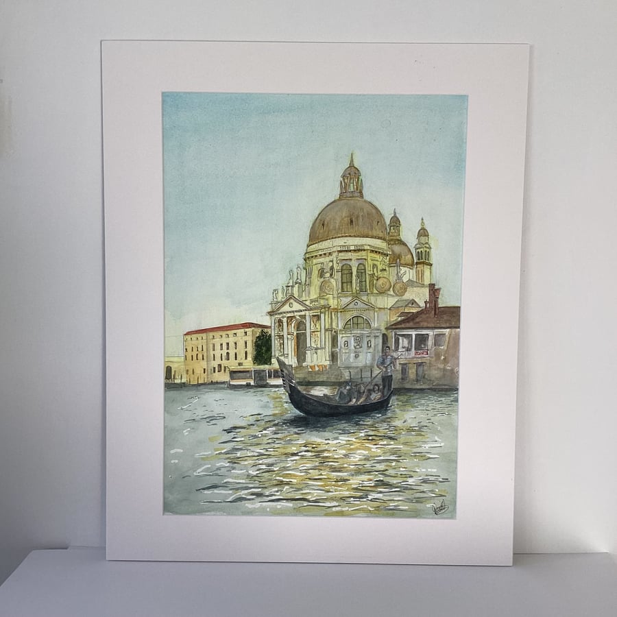 Santa Maria Della Salute, Venice - Original Watercolour 