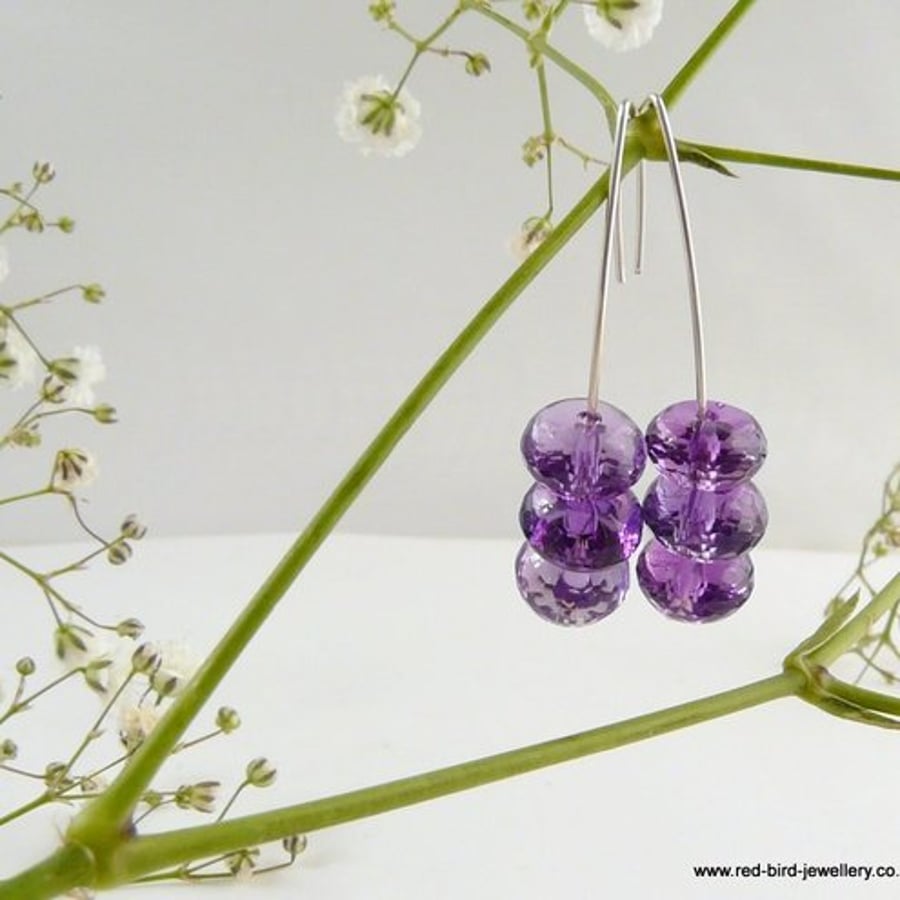 Amethyst Stacker Earrings