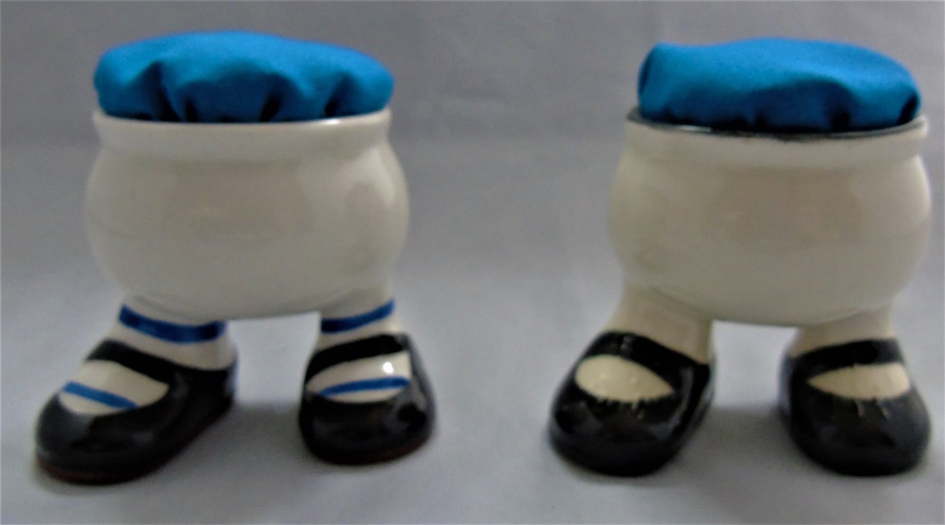 Novelty Pin Cushion – Upcycled Egg Cups with Personality