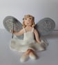 White and silver glitter fairy