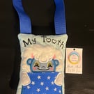 Embroidered Yeti Tooth fairy Pillow, 