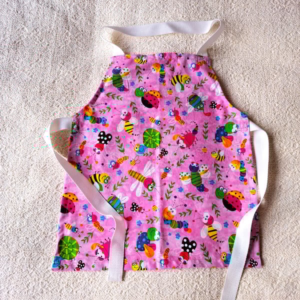 Bees, bugs, and, Butterflies, apron. age 2-6 years