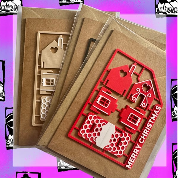 DIY gingerbread house card 