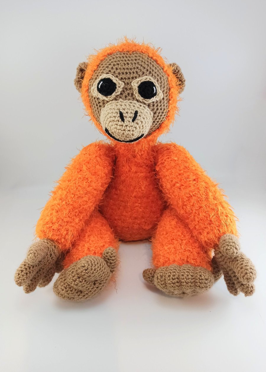 Large cuddly orangutan, donation to charity, soft toy, large stuffed animal,
