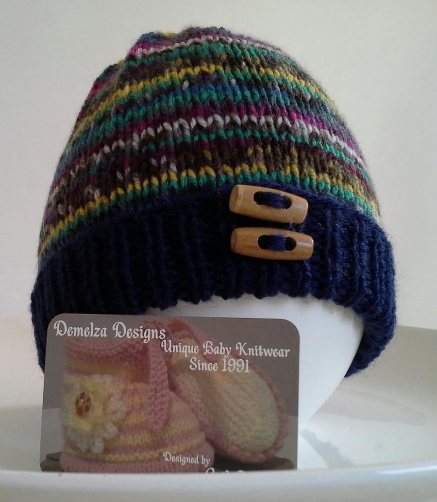 Baby Boys Benie Hat 3-9 months size