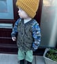 Kids Reversible Cotton Jersey Bomber Jacket -  sizes up up to 10 years - Image 1